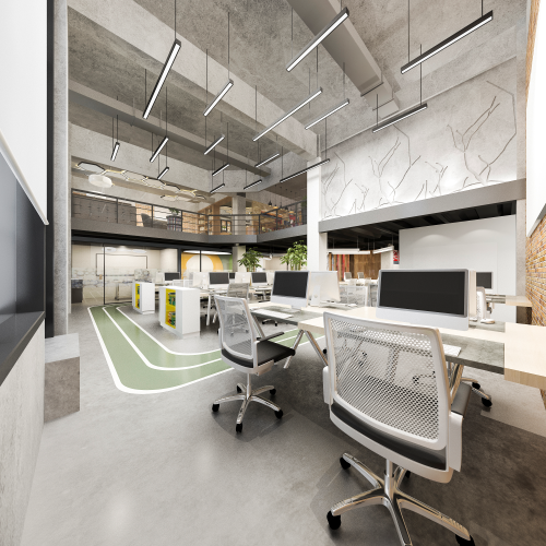 Modernes Grossraumbüro
